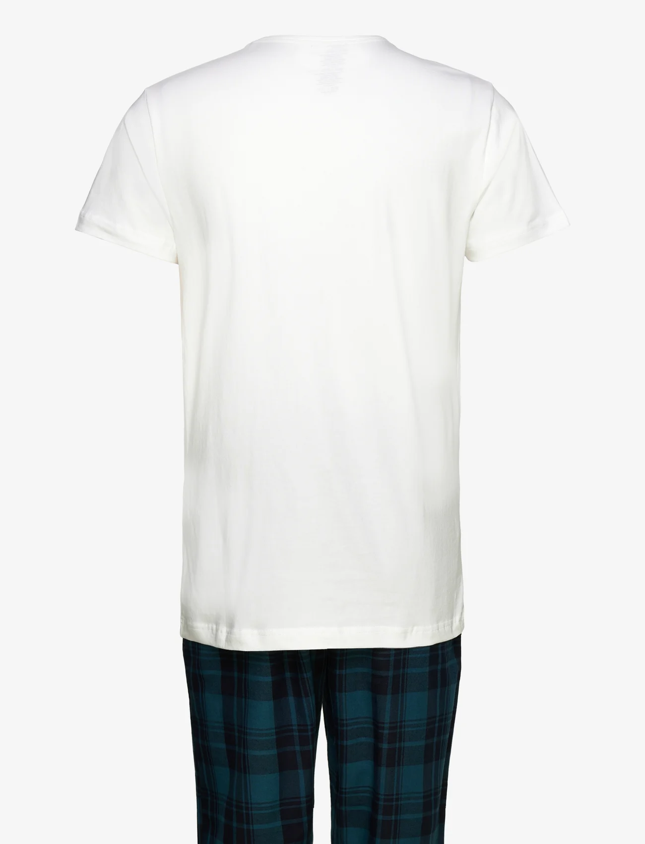 Lyle & Scott - BRENT - zestaw piżamowy - bright white/blue check - 1