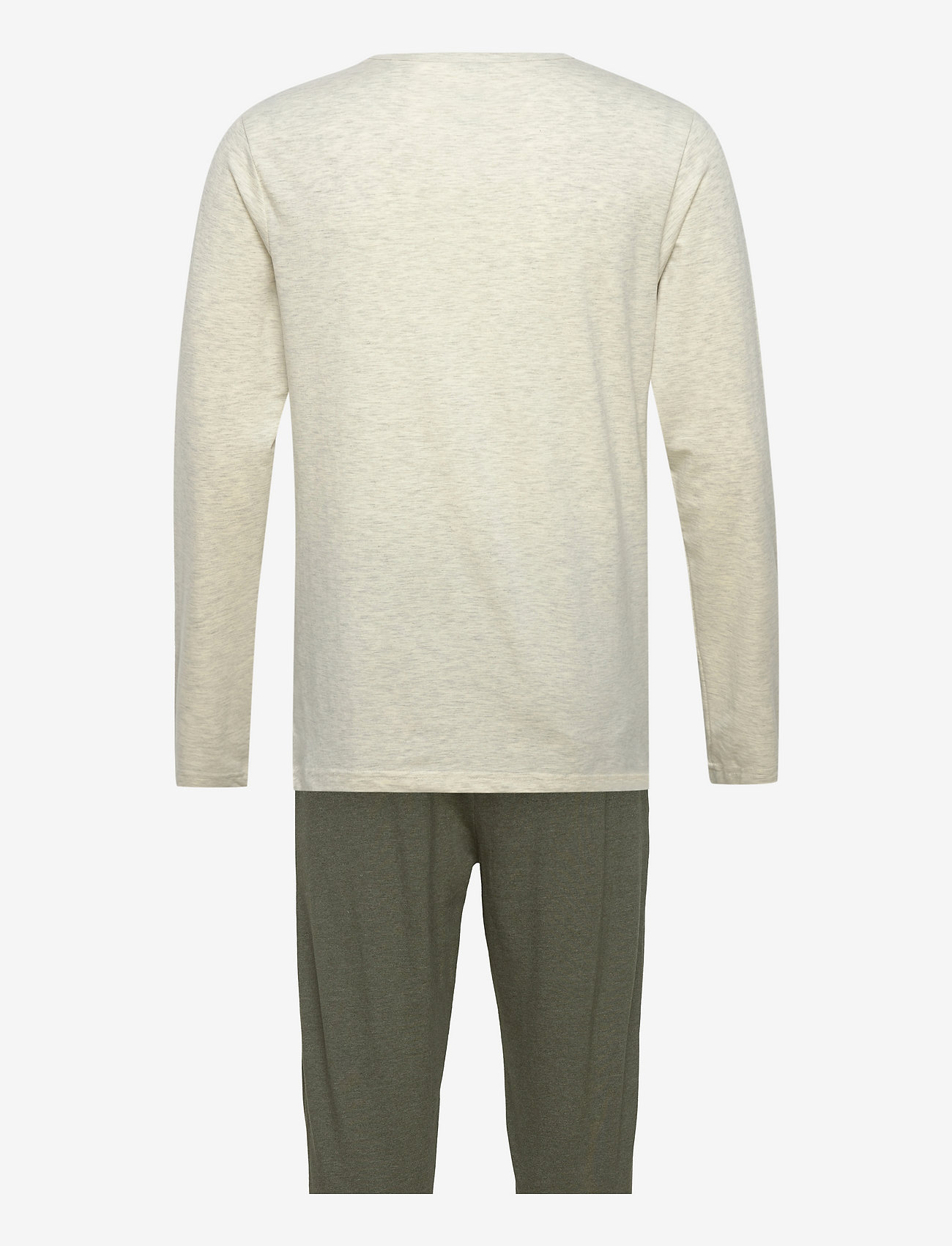 Lyle & Scott - STANLEY - antique white marl/dark olive marl - 1
