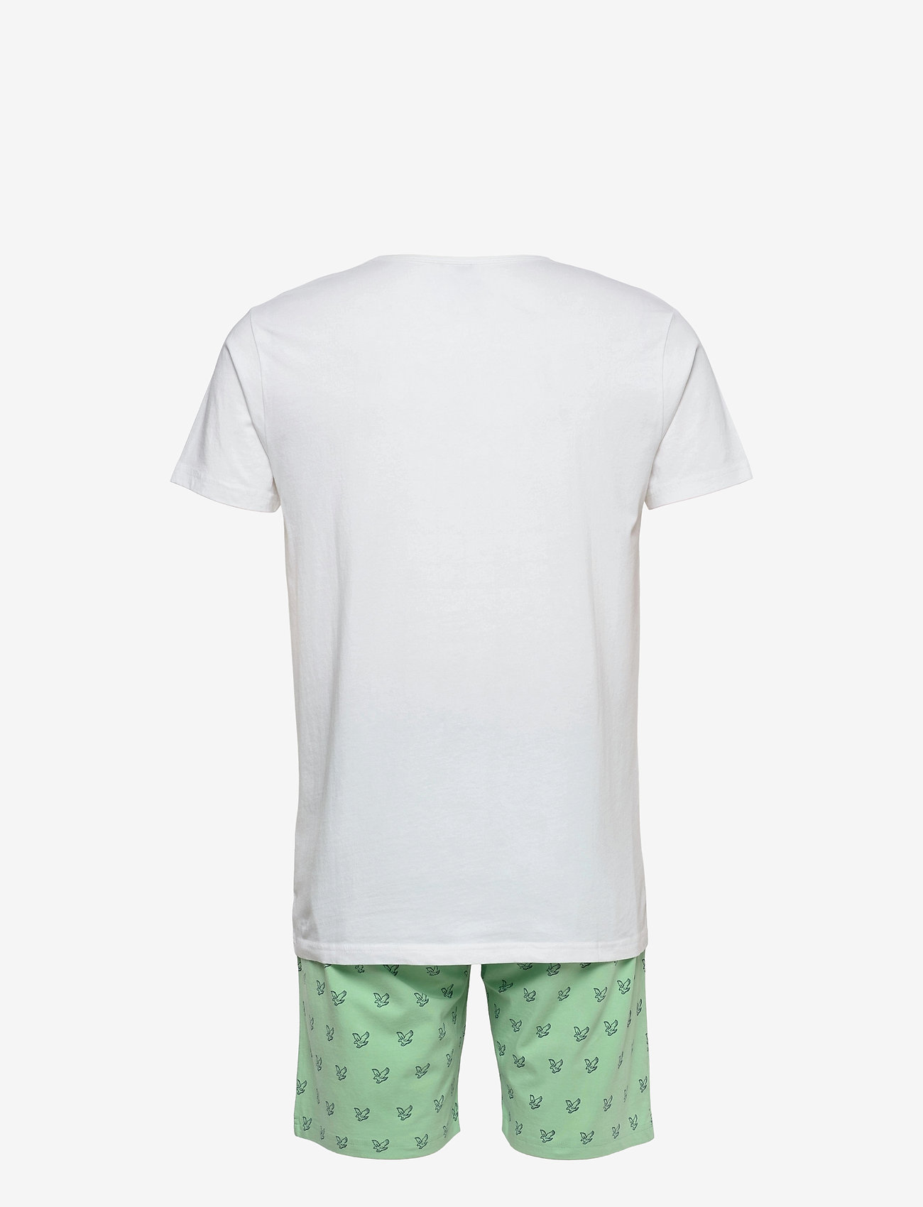 Lyle & Scott - LAWSON - bright white/neptune green - 1
