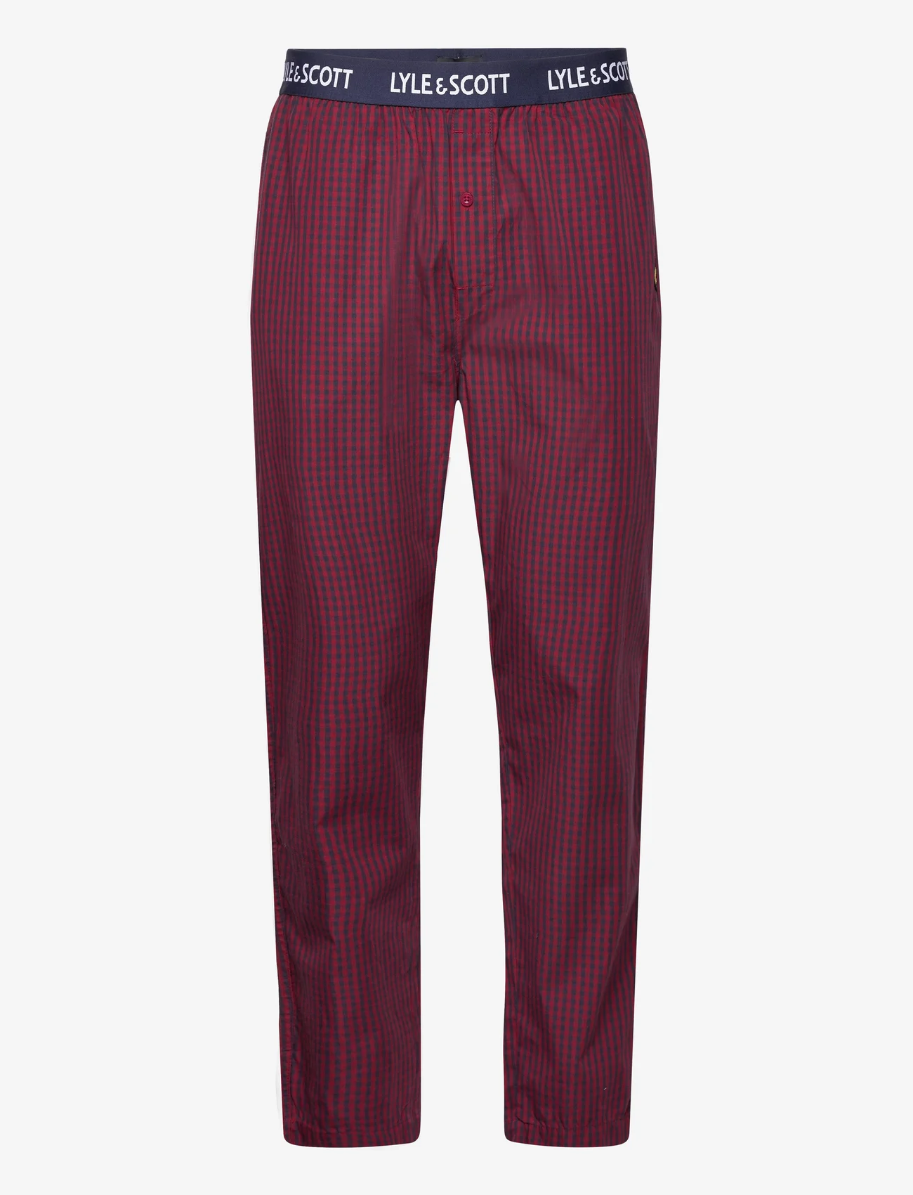 Lyle & Scott - STUART - pyjamahosen - ruby wine gingham - 0