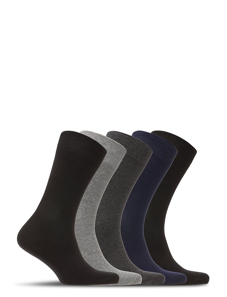 Lyle & Scott - LIAM - tennissocken - black/black/peacoat/dg marl/gr marl - 1