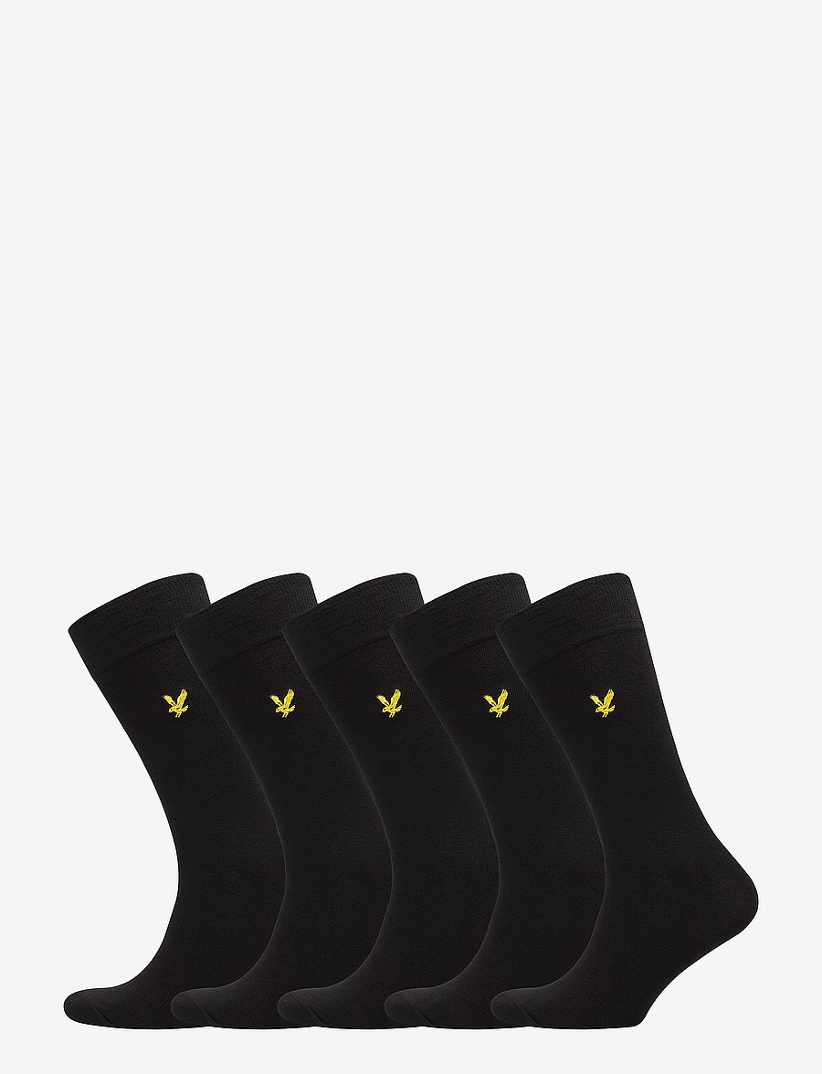 Lyle & Scott - LIAM - chaussettes crew - black - 0