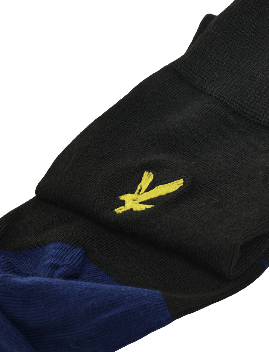 Lyle & Scott - TIMOTHY - tennissocken - beacon blue/black/argyle/stripe/infinity/black - 2