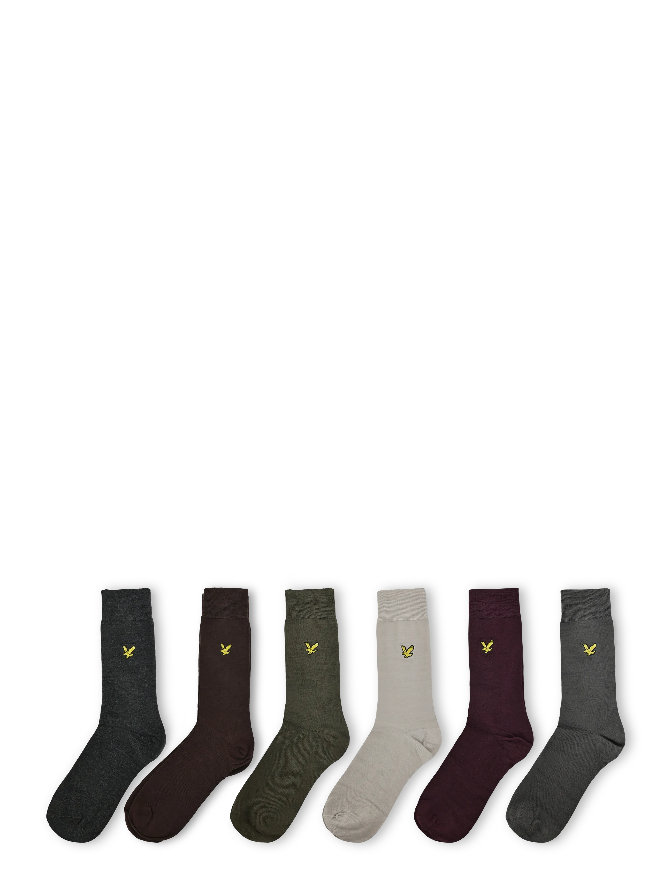 Lyle & Scott - VICTOR - tennissocken - black marl/wine tasting/grape leaf/granite gray/seal brown/dove - 1