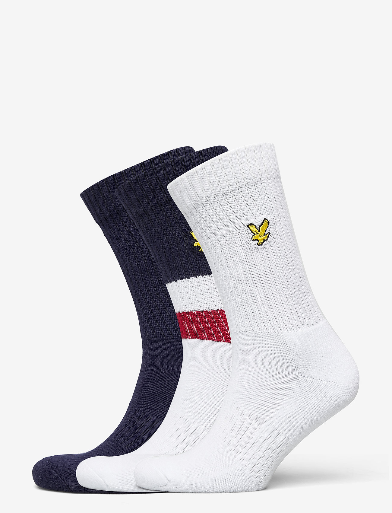 Lyle & Scott - JENSEN - peacoat/bright white/bright white - 0