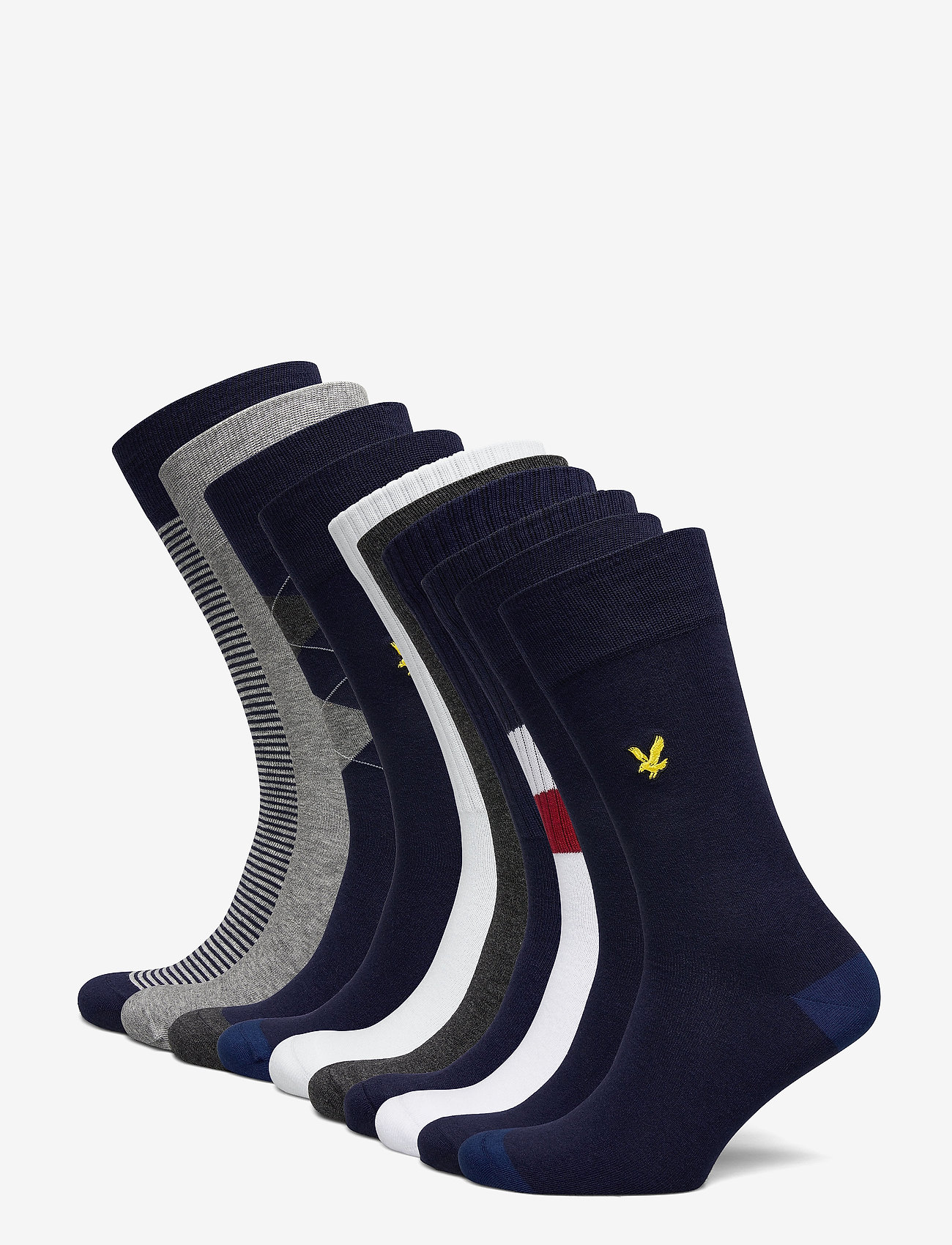 Lyle & Scott - BOBBY - peacoat/gr marl/argyle/peacoat/stripe/dg marl/peacoat/br white - 0