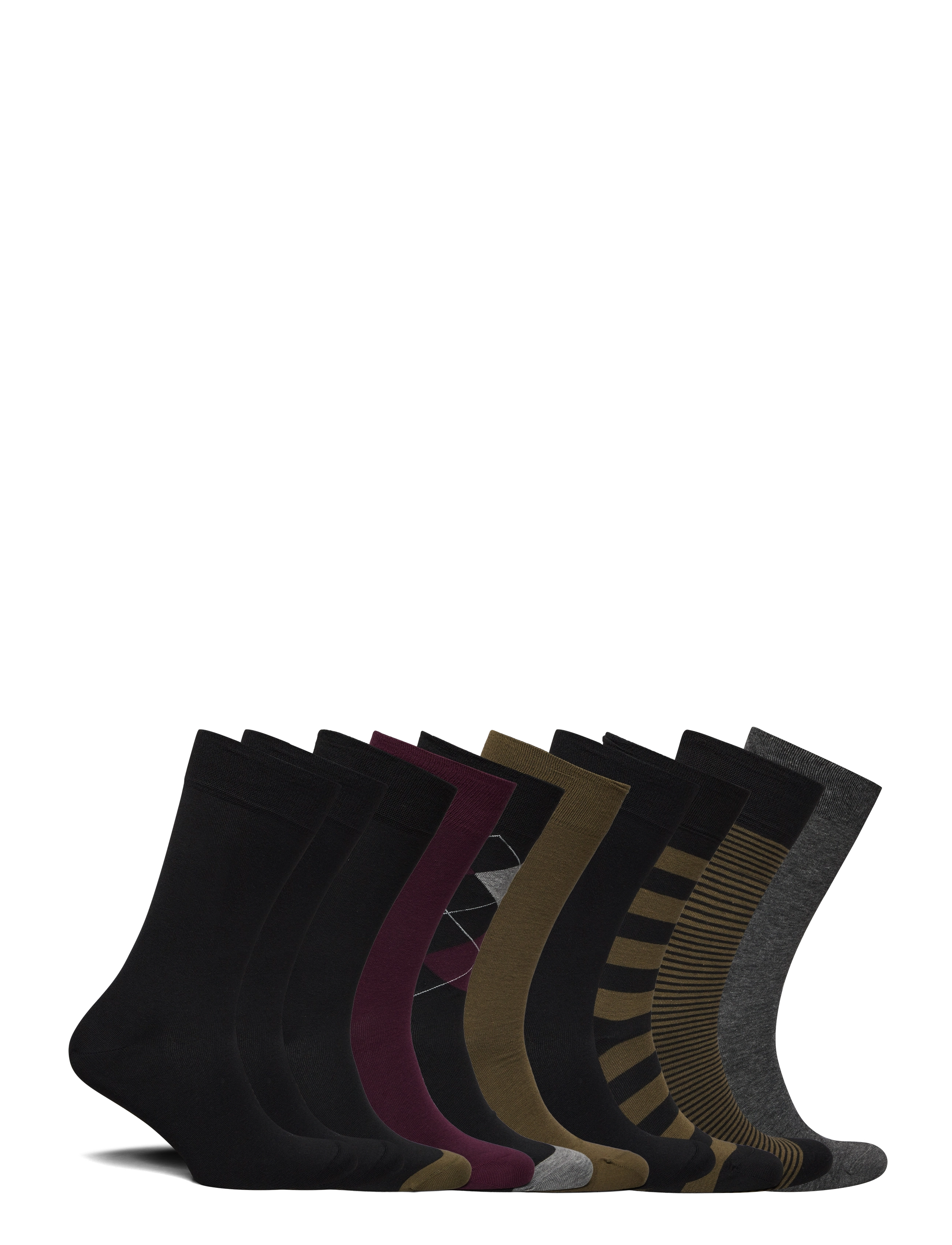 Lyle & Scott - TREVOR - black/polka dot/dark olive/stripe/dark grey marl/black/wine tasting/argyle/black/stripe - 2