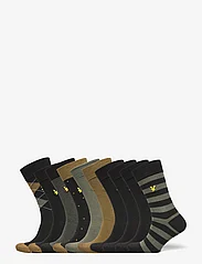 Lyle & Scott - TREVOR - regular socks - black/polka dot/dried herb/stripe/black/black/beetle/black/argyle/stripe - 0