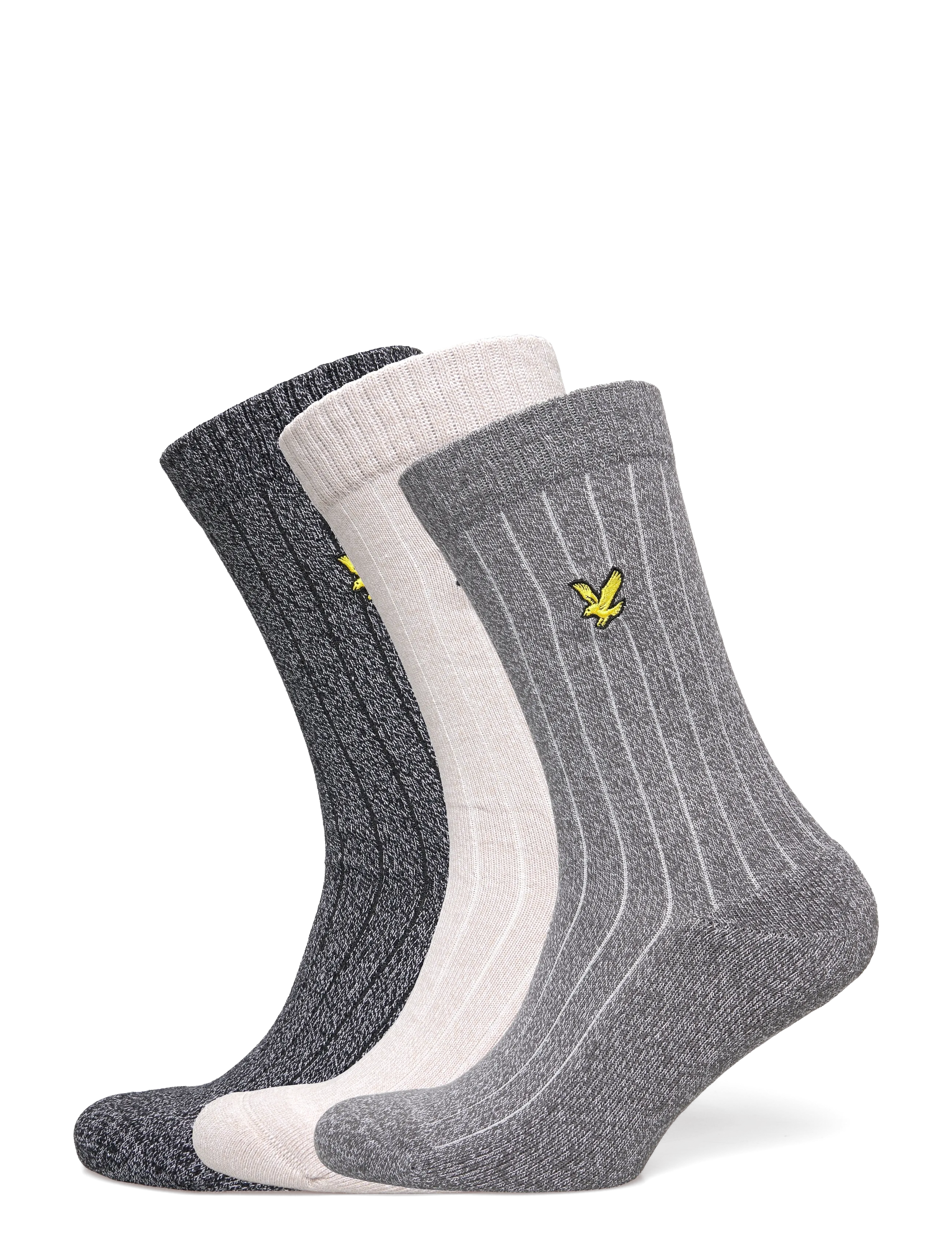 Lyle & Scott MCGILL - Undertøy - BLACK/PUMICE STONE/GRANITE GREY / grey