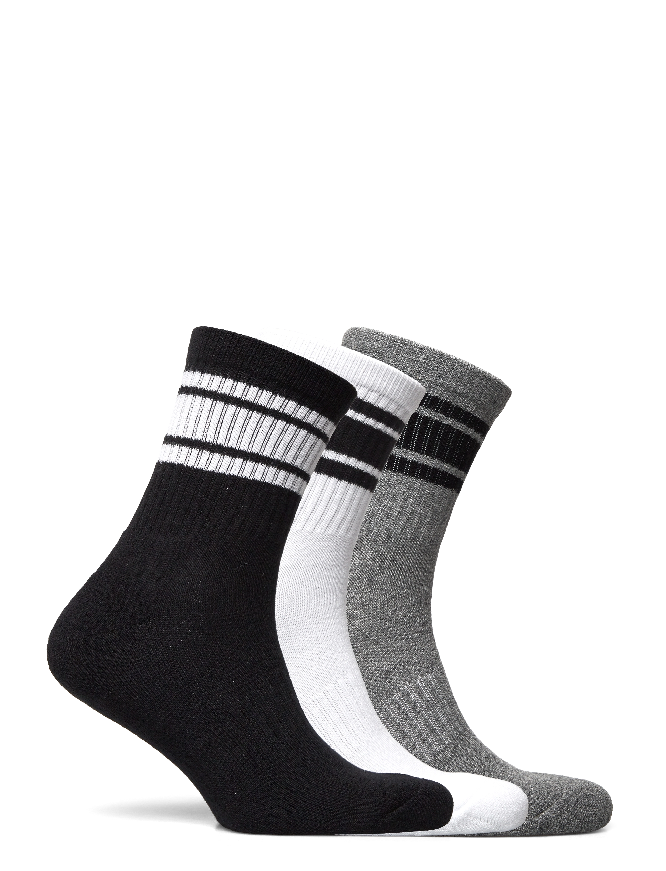 Lyle & Scott - GRANT - grey marl/ black/ bright white - 1