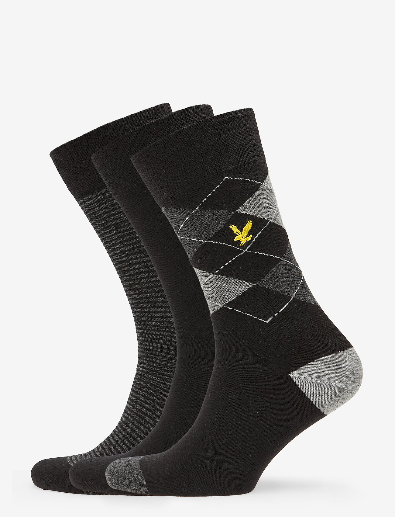 Lyle & Scott - CALVIN - argyle/black/stripe - 0
