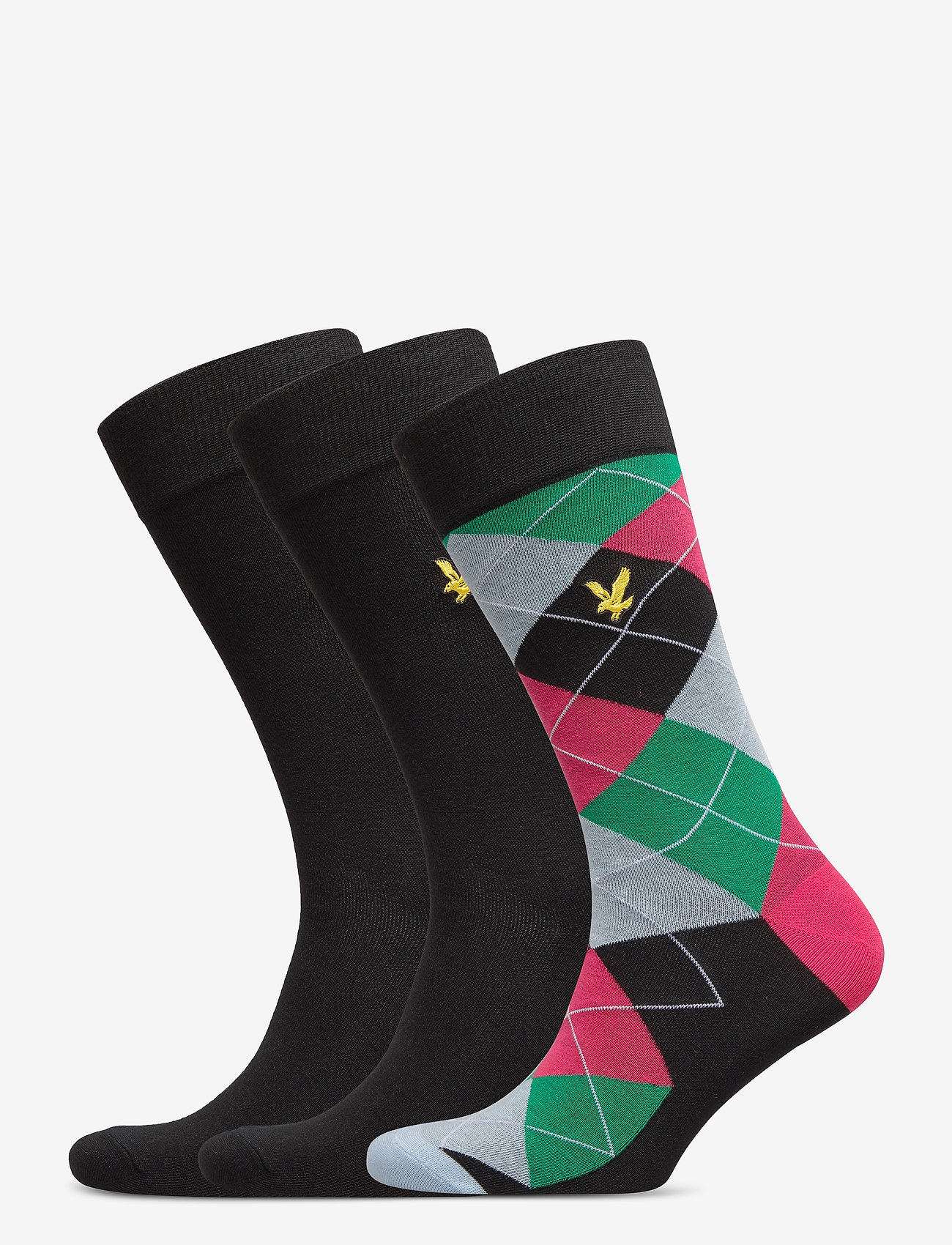 Lyle & Scott - GRAYSON - black/argyle - 0