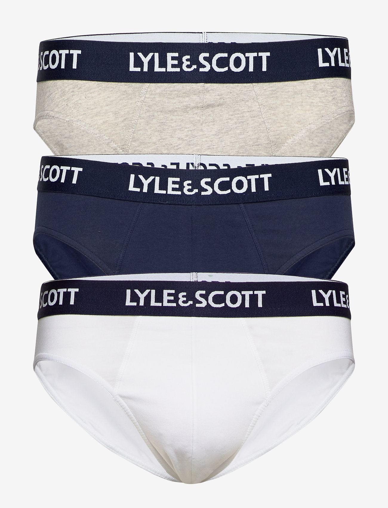 Lyle & Scott - OWEN - briefs - peacoat/grey marl/bright white - 0