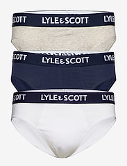 Lyle & Scott - OWEN - alhaisimmat hinnat - peacoat/grey marl/bright white - 0