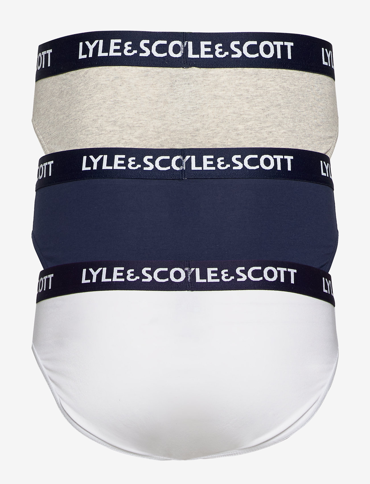 Lyle & Scott - OWEN - unterhosen im multipack - peacoat/grey marl/bright white - 1