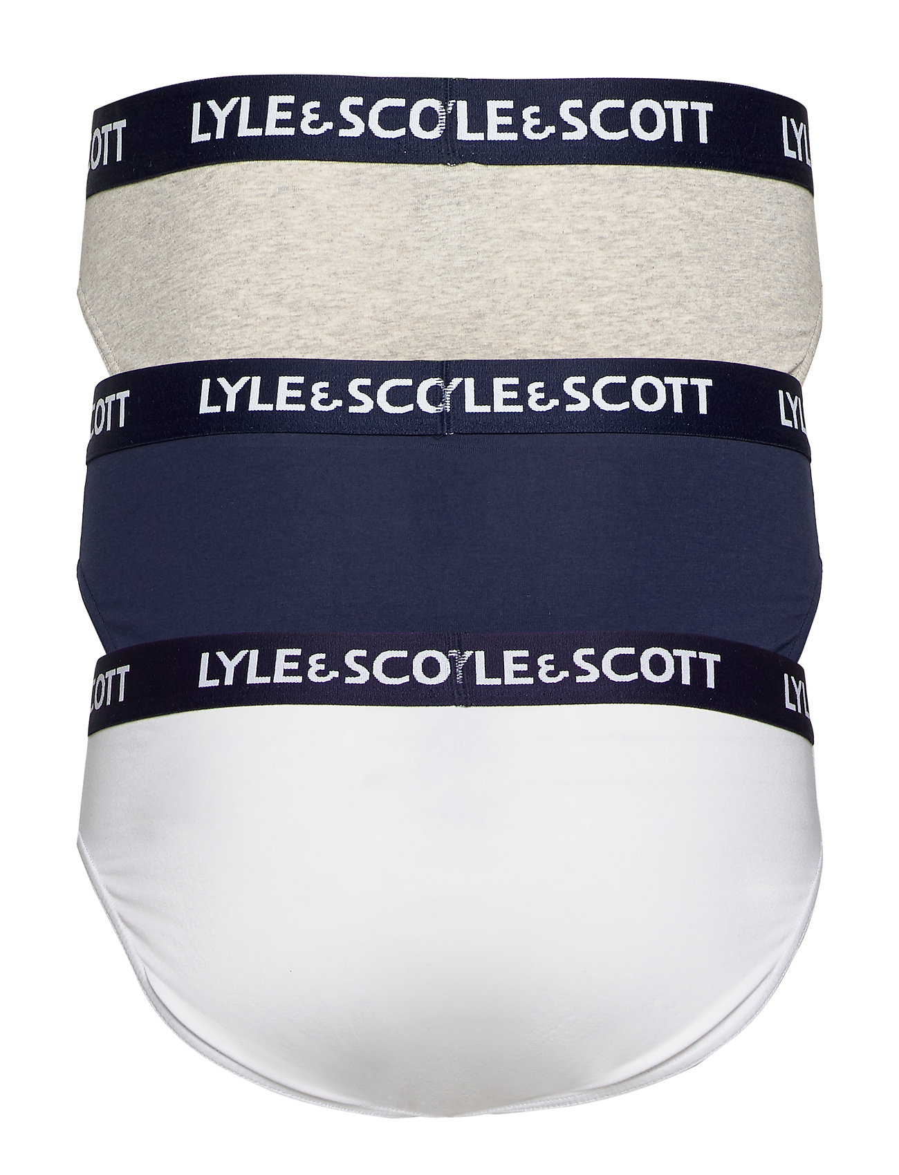 Lyle & Scott - OWEN - laveste priser - peacoat/grey marl/bright white - 1