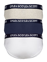 Lyle & Scott - OWEN - zemākās cenas - peacoat/grey marl/bright white - 1
