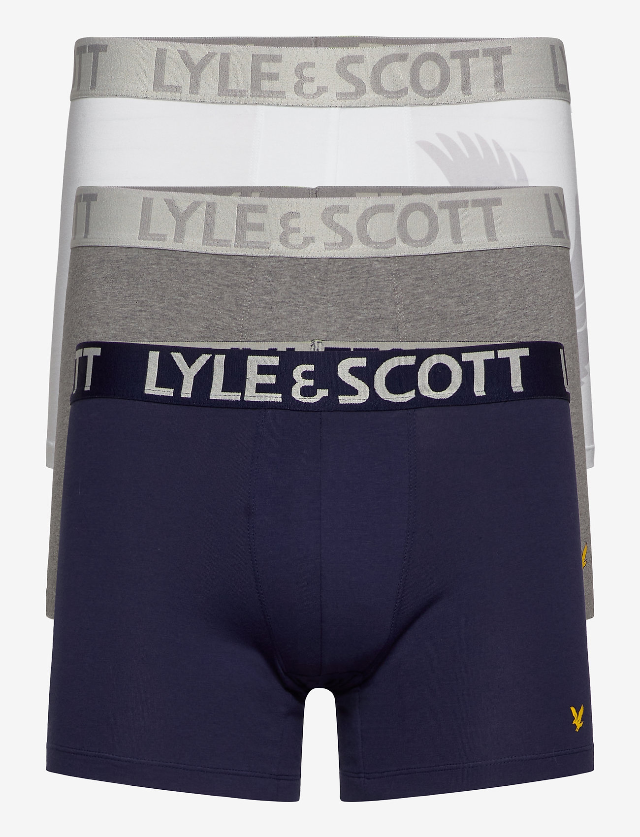 Lyle & Scott - OLIVER - grey marl/bright white/peacoat - 0