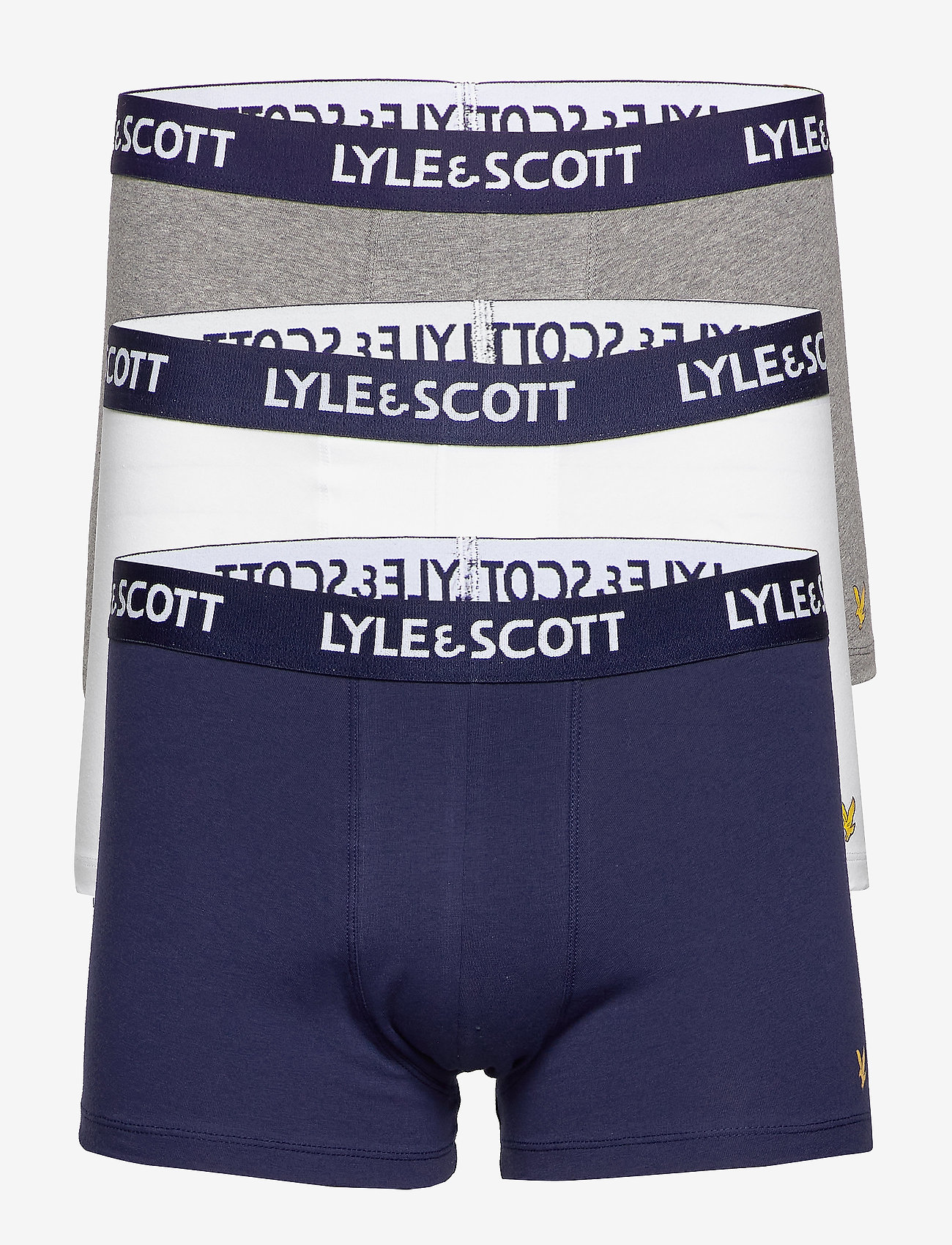 Lyle & Scott - BARCLAY - laveste priser - peacoat/grey marl/bright white - 0