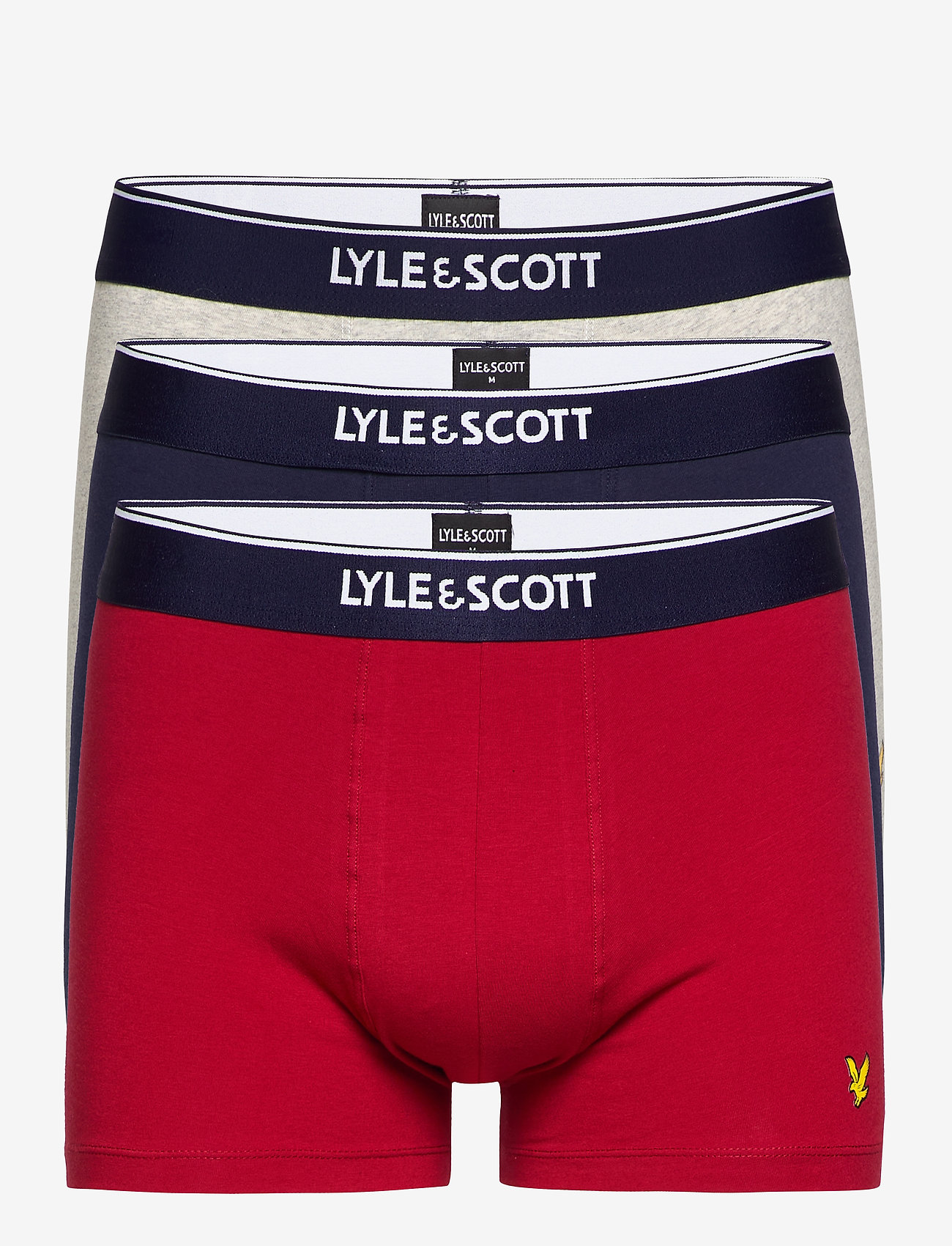 Lyle & Scott - FERGUS - peacoat/scarlet sage/light grey marl - 0