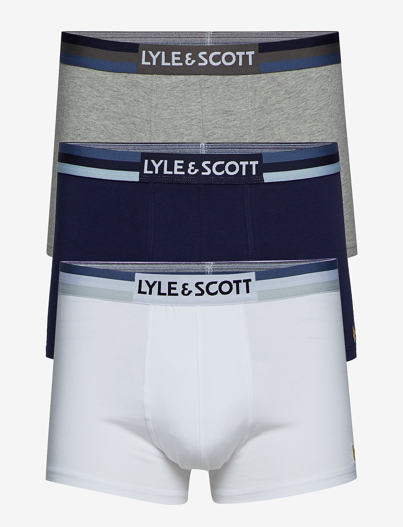 Lyle & Scott - RICHIE - grey marl/peacoat/bright white - 0