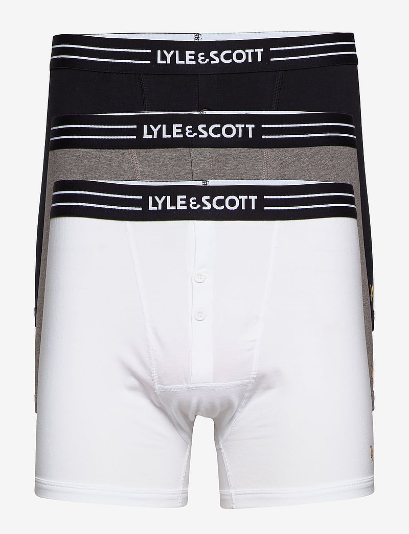 Lyle & Scott - LEWIS - multipack kalsonger - black/bright white/grey marl - 0