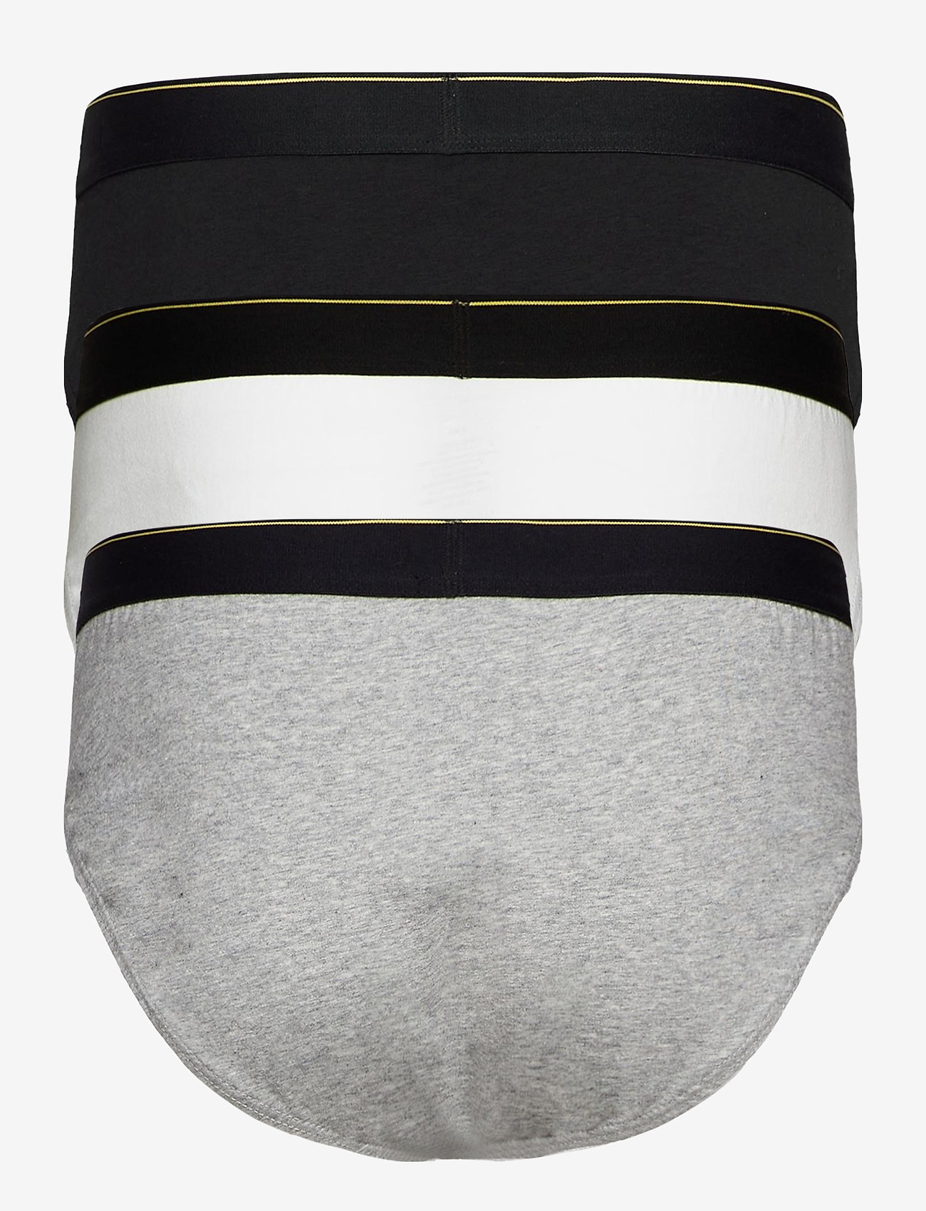 Lyle & Scott - SHAW - black/bright white/grey marl - 1