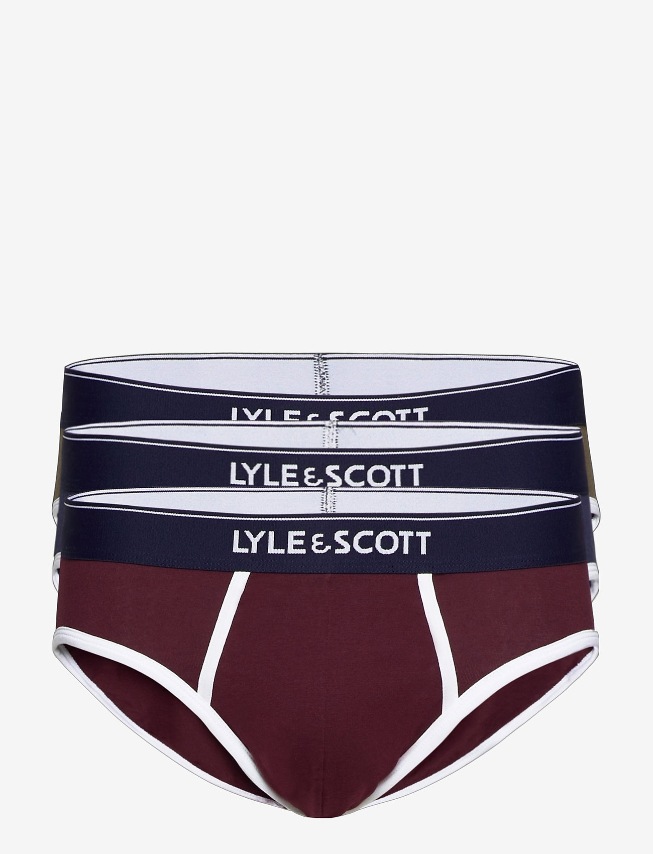 Lyle & Scott - RONNIE - peacoat/wine tasting/dark olive - 0