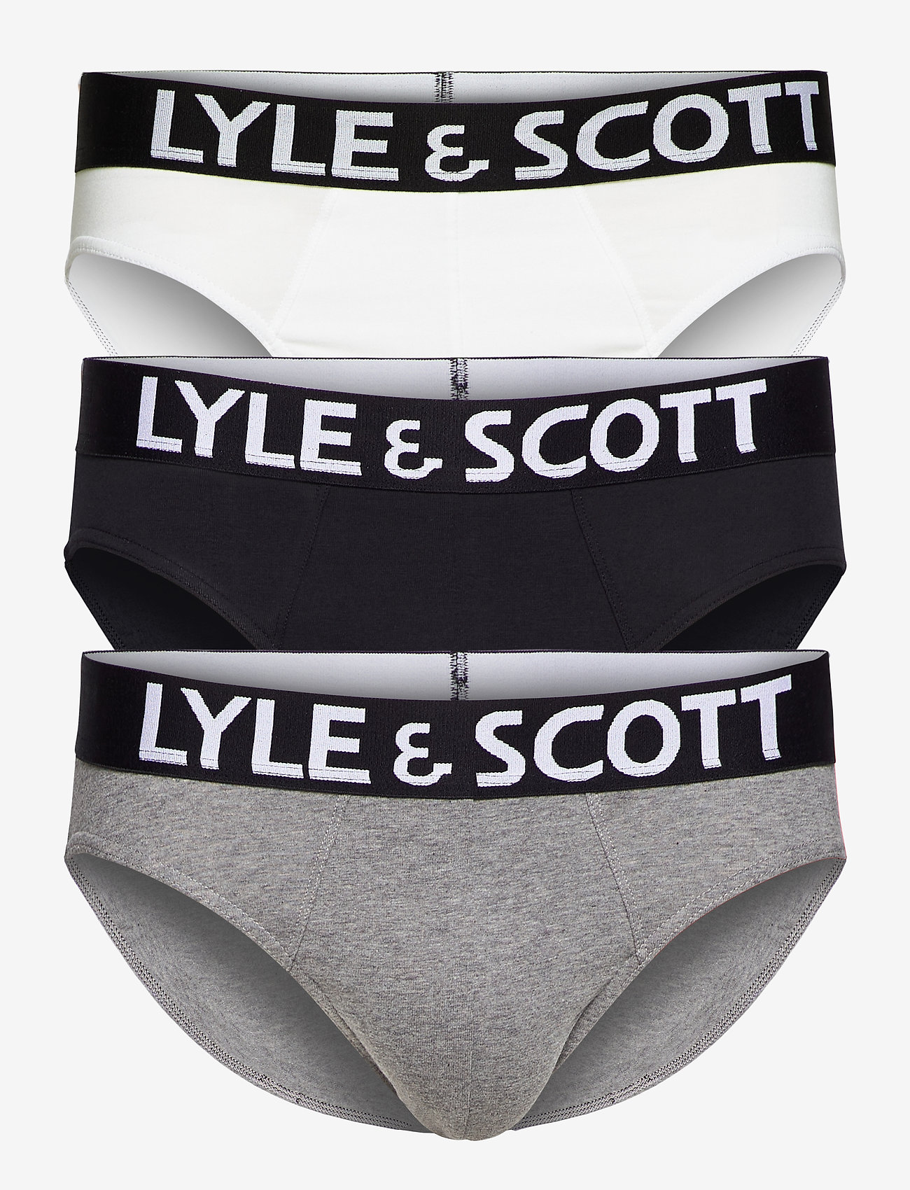 Lyle & Scott - RYDER - bright white/grey marl/black - 0