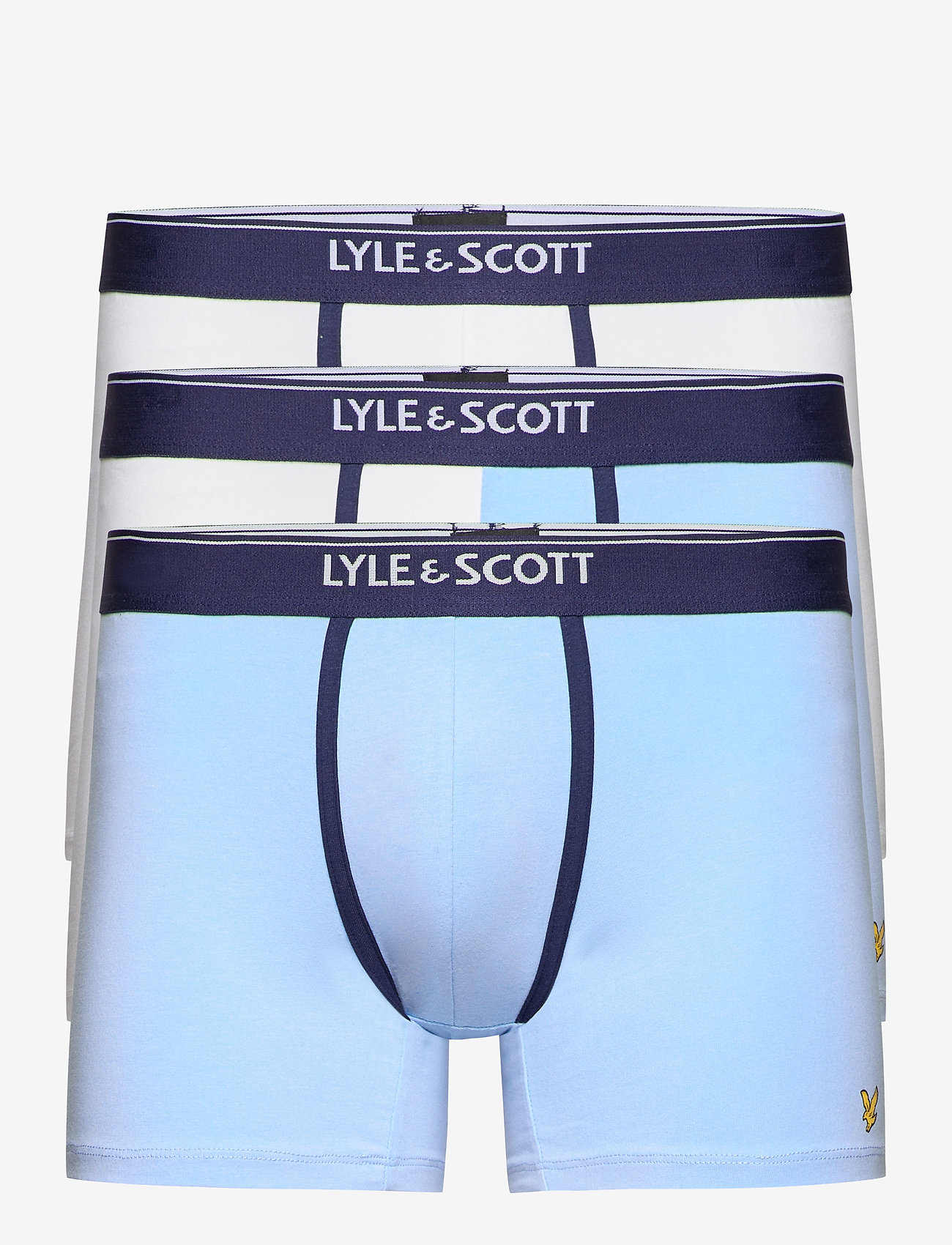 Lyle & Scott - MACK - brigh white/chambray blue - 0