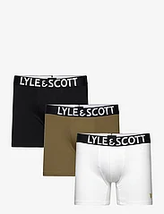 Lyle & Scott - DANIEL - alhaisimmat hinnat - dark olive/bright white/black - 0