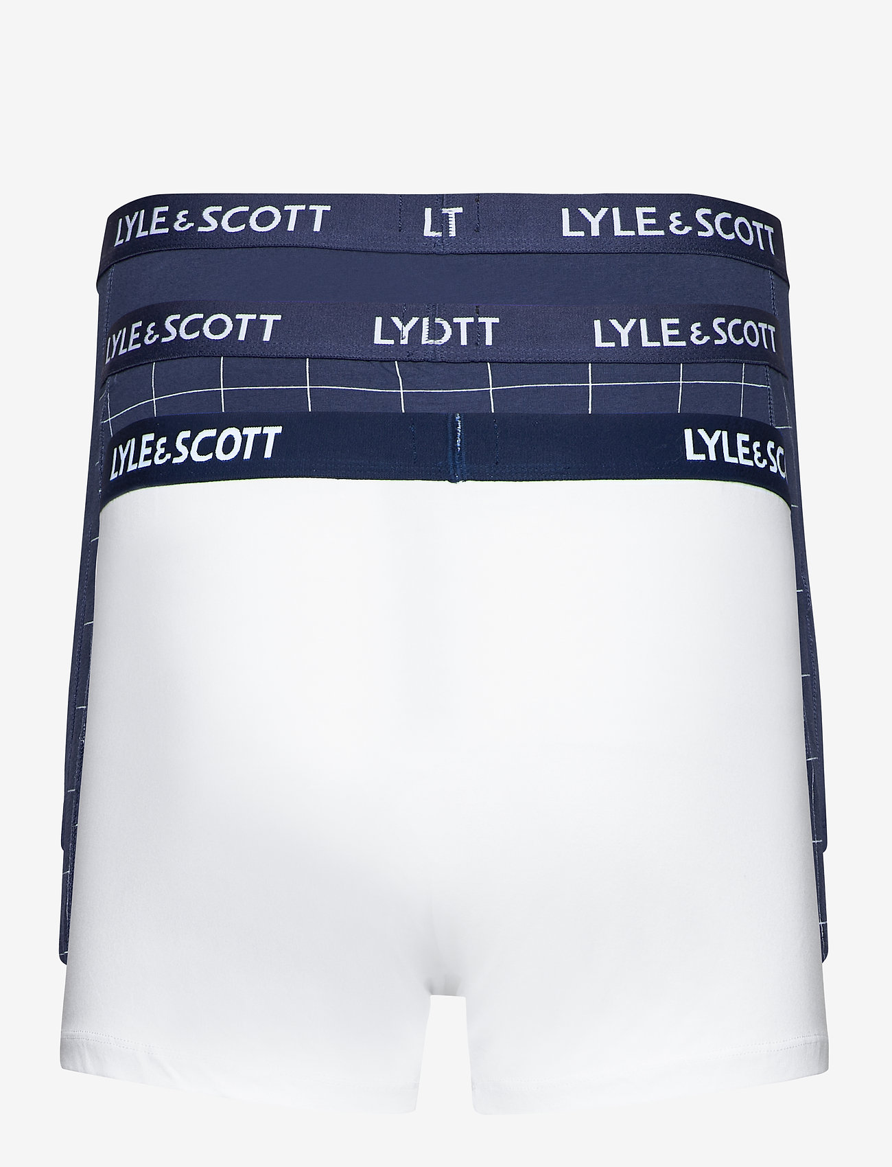Lyle & Scott - AUSTIN - bright white - check - peacoat - 5