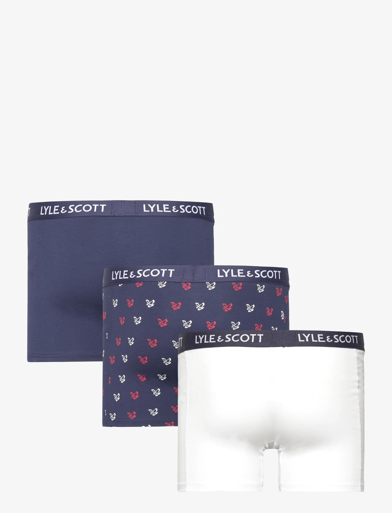 Lyle & Scott - ELLIOT - laveste priser - peacoat/aop/bright white - 1