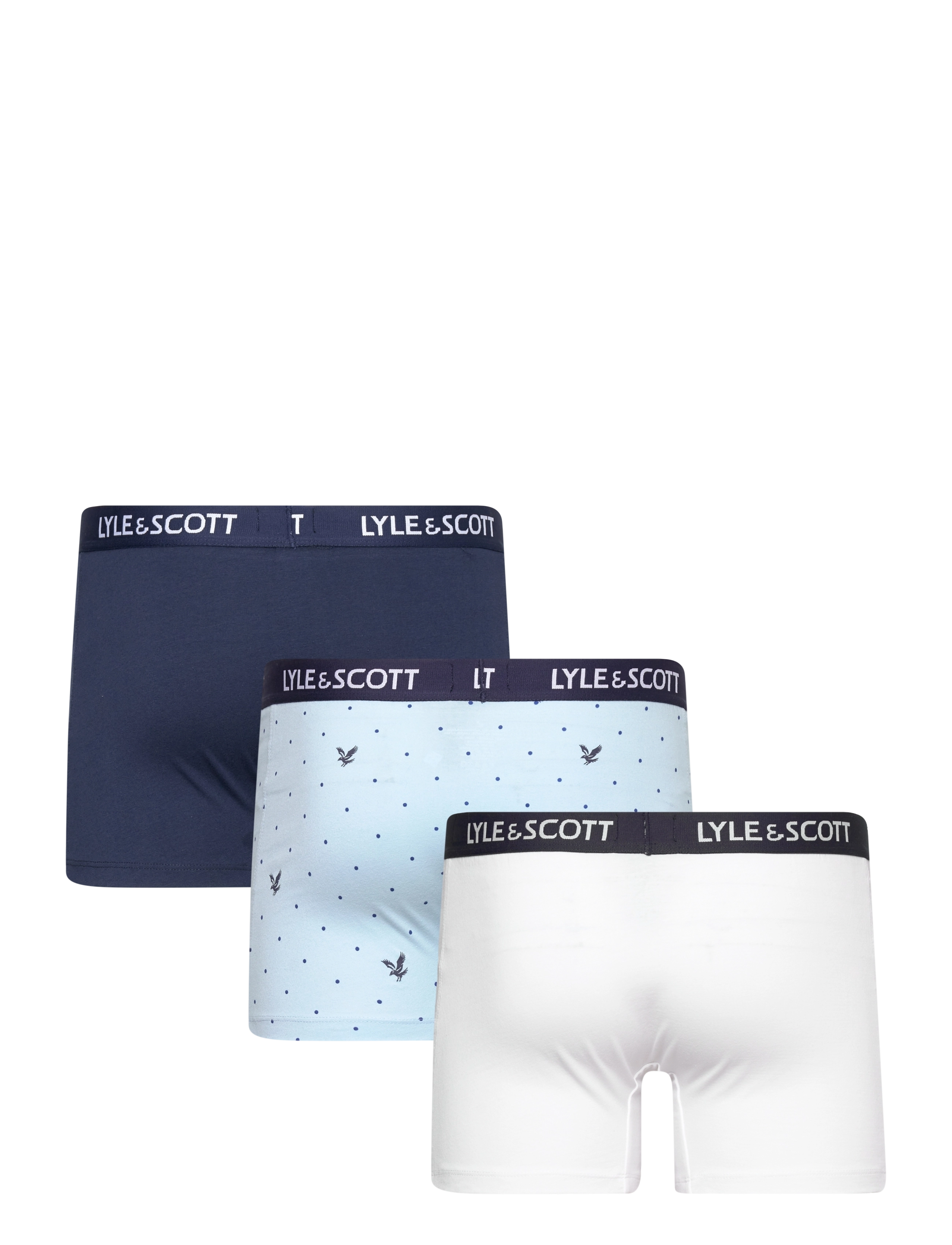 Lyle & Scott - ELLIOT - peacoat/aop/bright white - 1