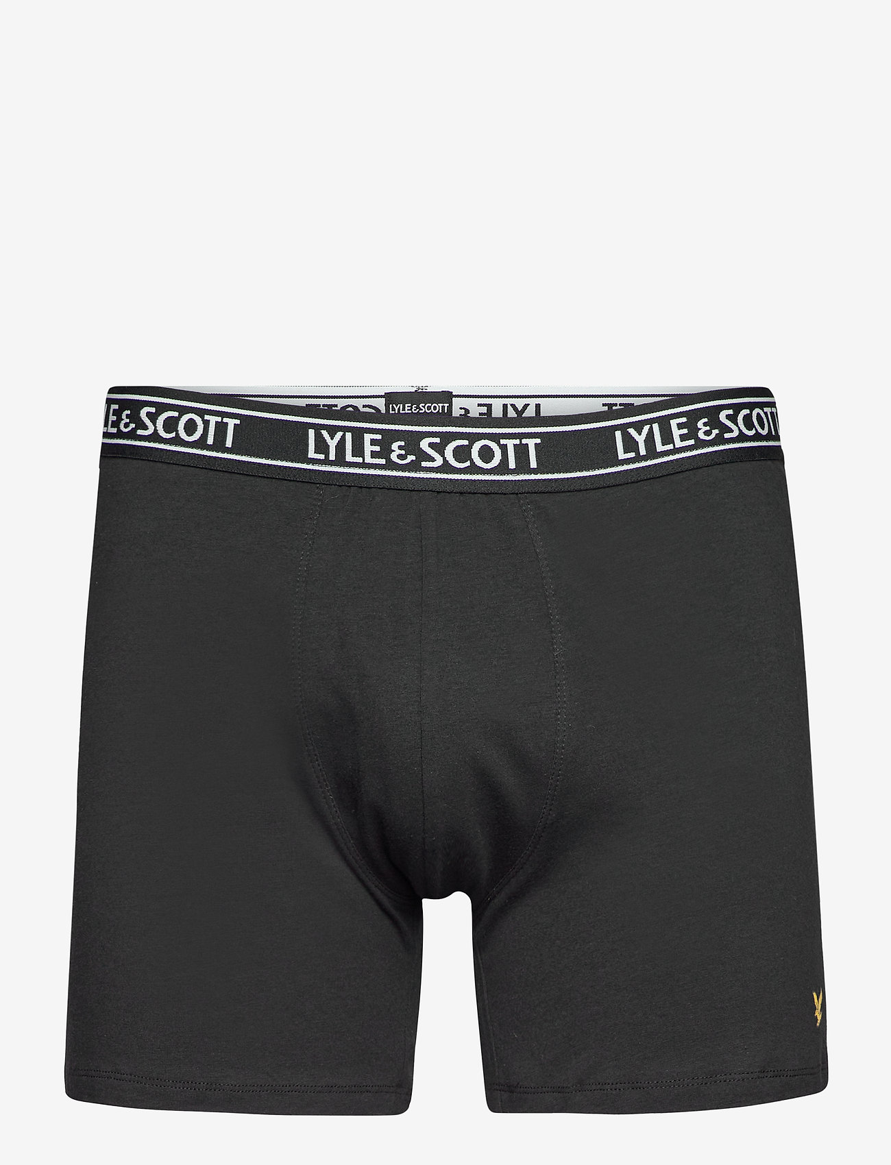Lyle & Scott - QUINCY - black - bright white - grey marl - 2