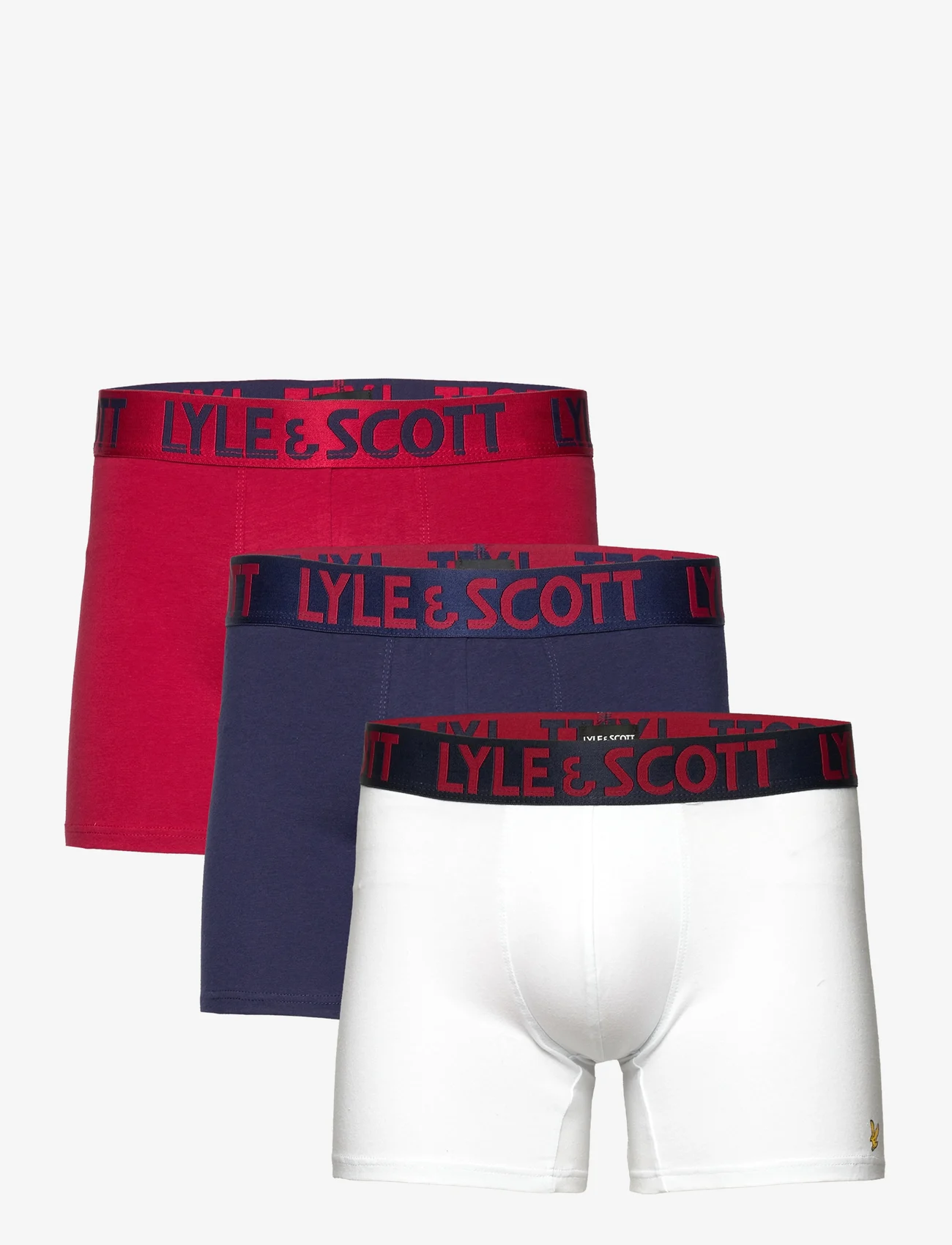 Lyle & Scott - CHRISTOPHER - laveste priser - rio red/bright white/peacoat - 0