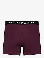 Lyle & Scott - FLOYD - trunks - dark grey marl/stripe/black/stripe/wine tasting - 10