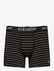 Lyle & Scott - FLOYD - bokserid - dark grey marl/stripe/black/stripe/wine tasting - 11