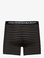 Lyle & Scott - FLOYD - trunks - dark grey marl/stripe/black/stripe/wine tasting - 12