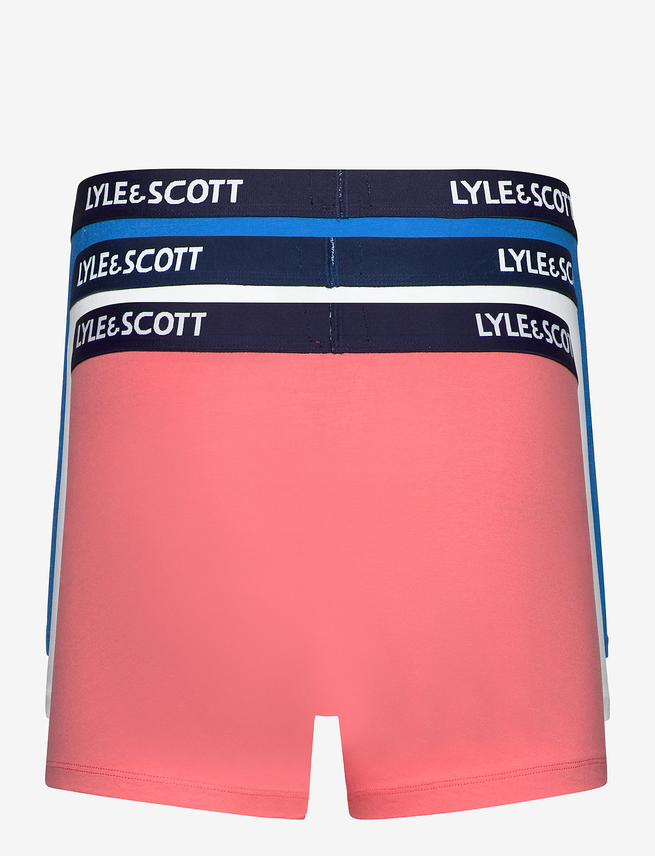 Lyle & Scott - BARCLAY - tea rose - bright white - imperial blue - 1