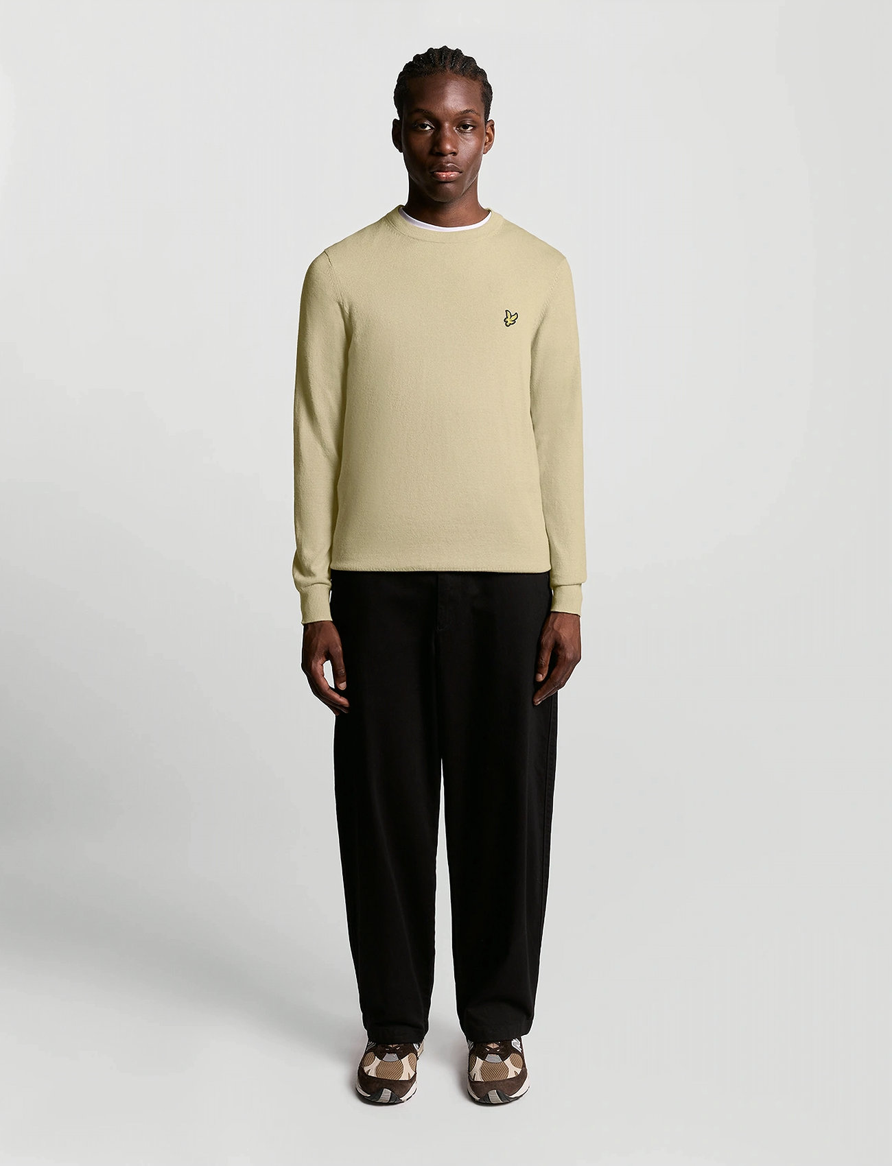 Lyle & Scott Cotton Merino Crew Neck Jumper - - S 1