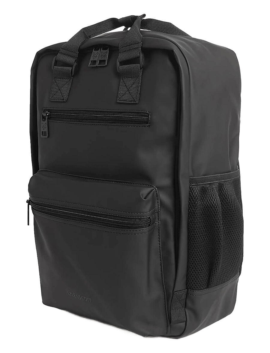 Lyle & Scott - Weather Resistant Backpack - affärsryggsäckar - z865 jet black - 1