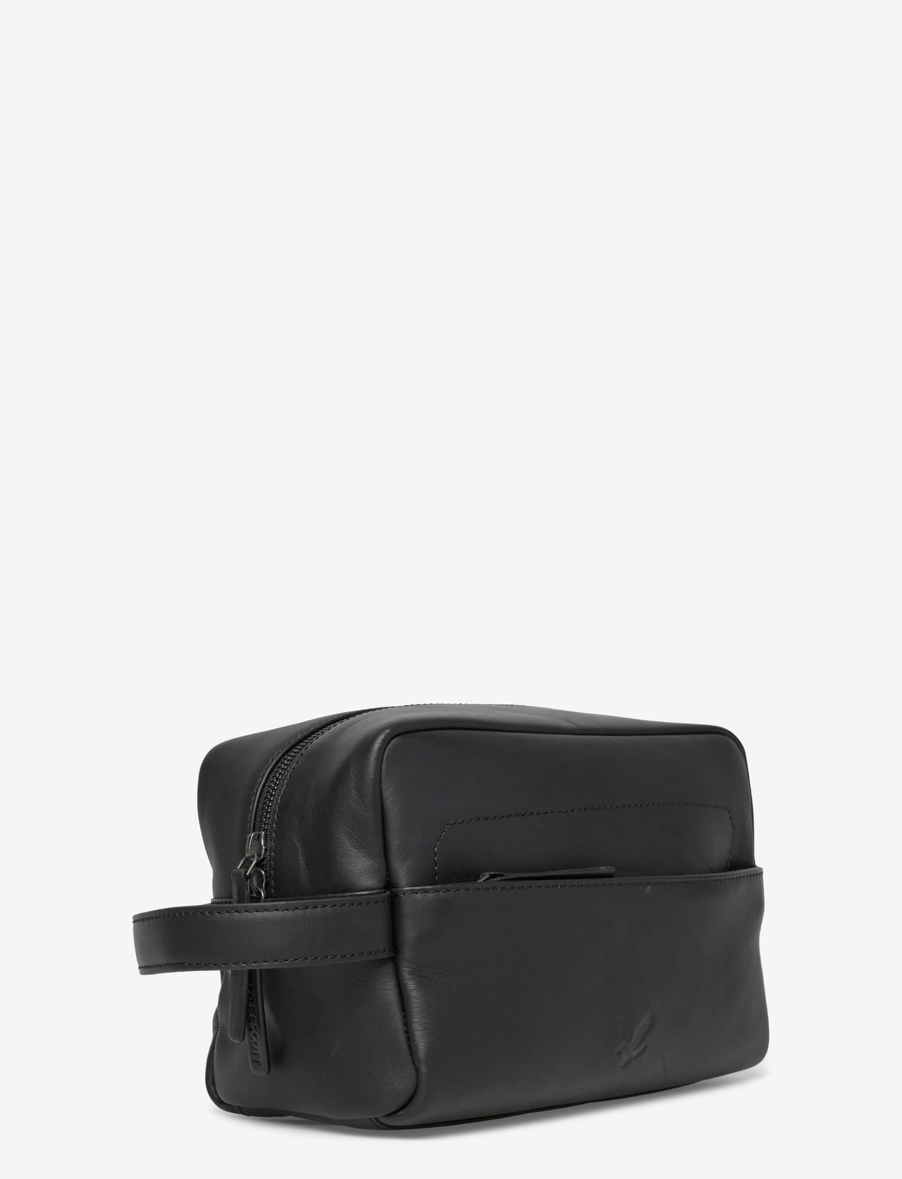 Lyle & Scott - Leather Washbag - necessärer - z865 jet black - 2