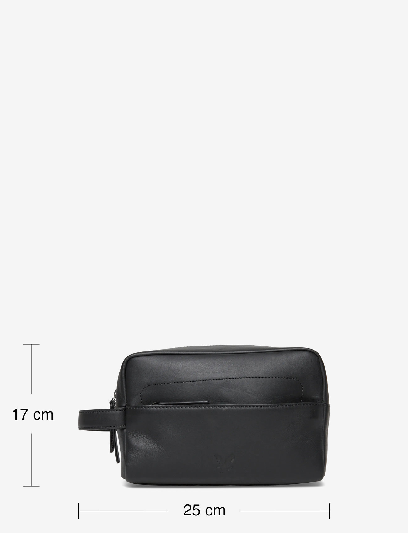 Lyle & Scott - Leather Washbag - necessärer - z865 jet black - 3