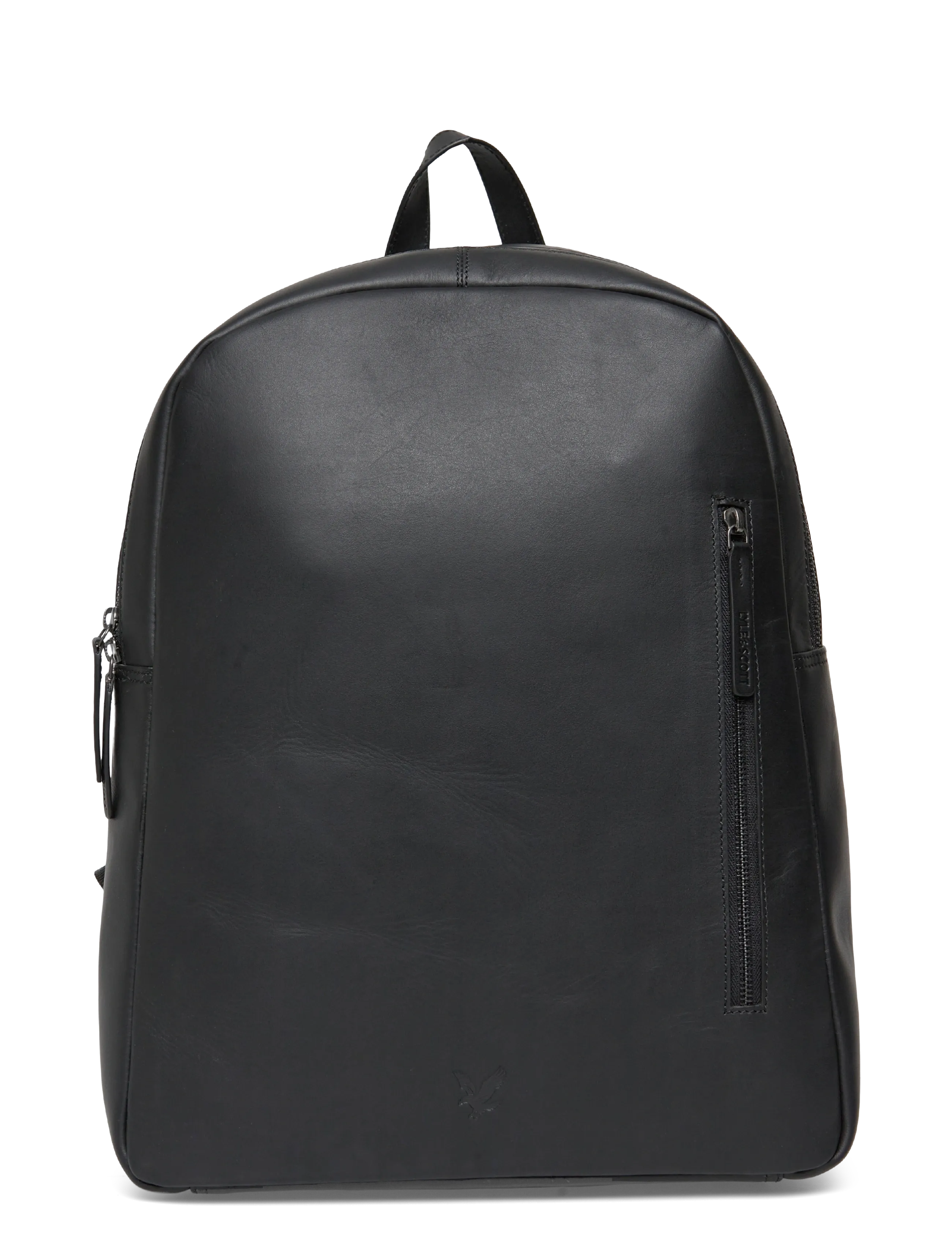 Lyle & Scott Leather Backpack - Tasker - Z865 JET BLACK / black