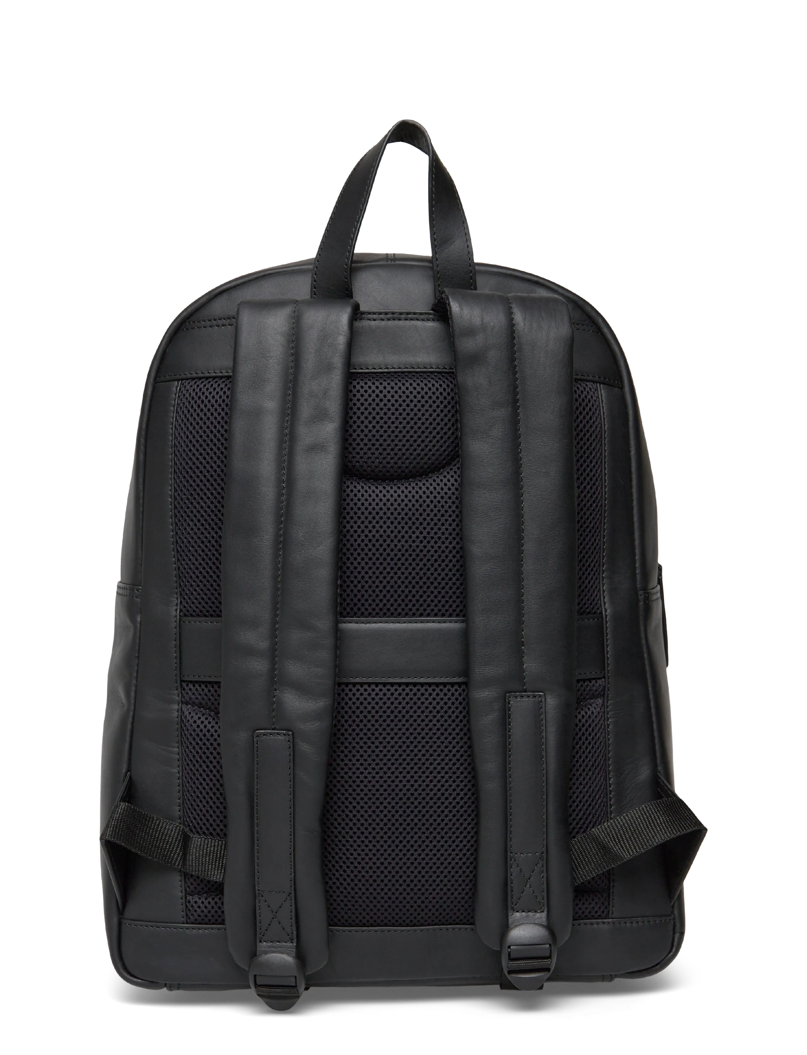 Lyle & Scott - Leather Backpack - accessoires - z865 jet black - 1
