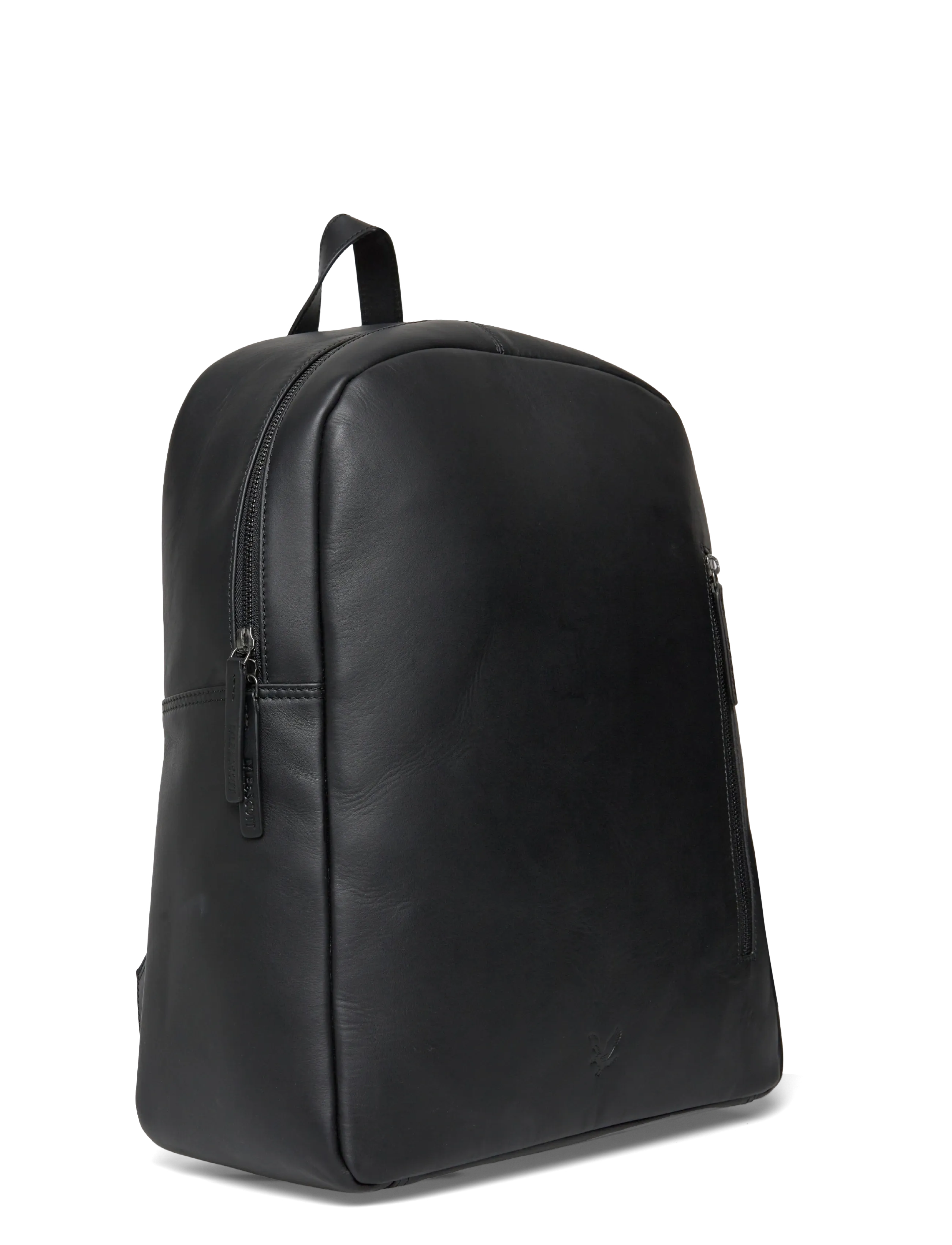 Lyle & Scott - Leather Backpack - accessoires - z865 jet black - 2