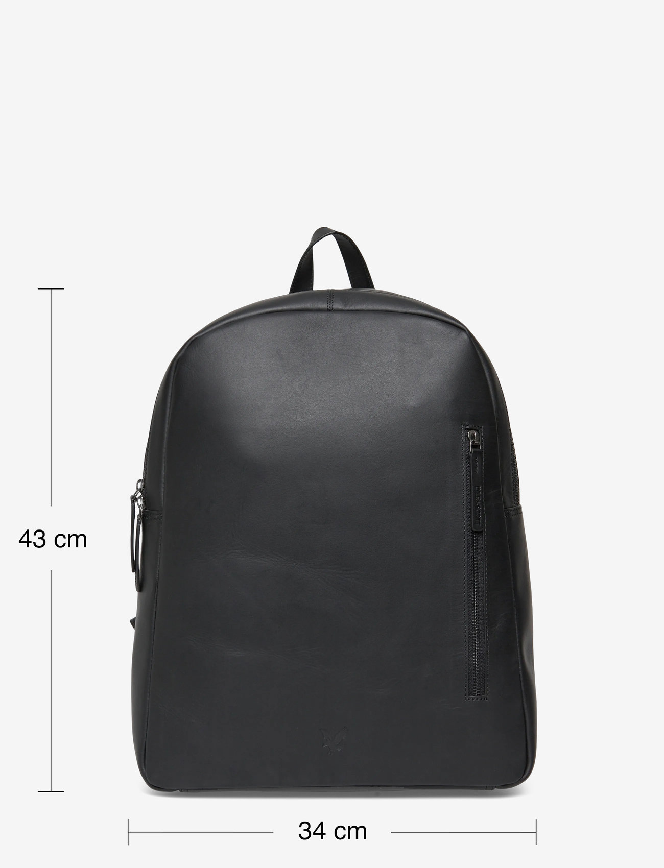Lyle & Scott - Leather Backpack - shop by occasion - z865 jet black - 3