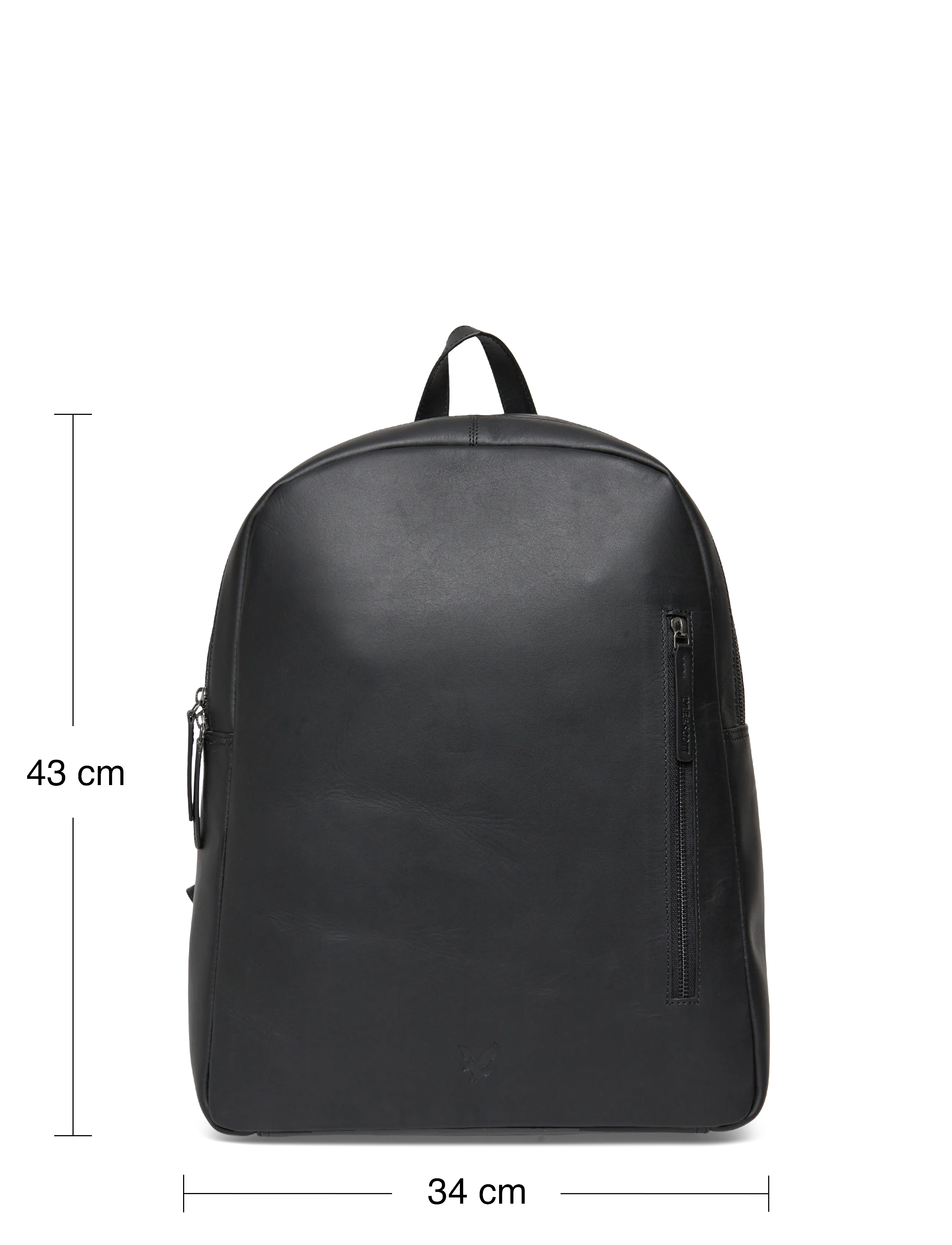 Lyle & Scott - Leather Backpack - accessoires - z865 jet black - 3