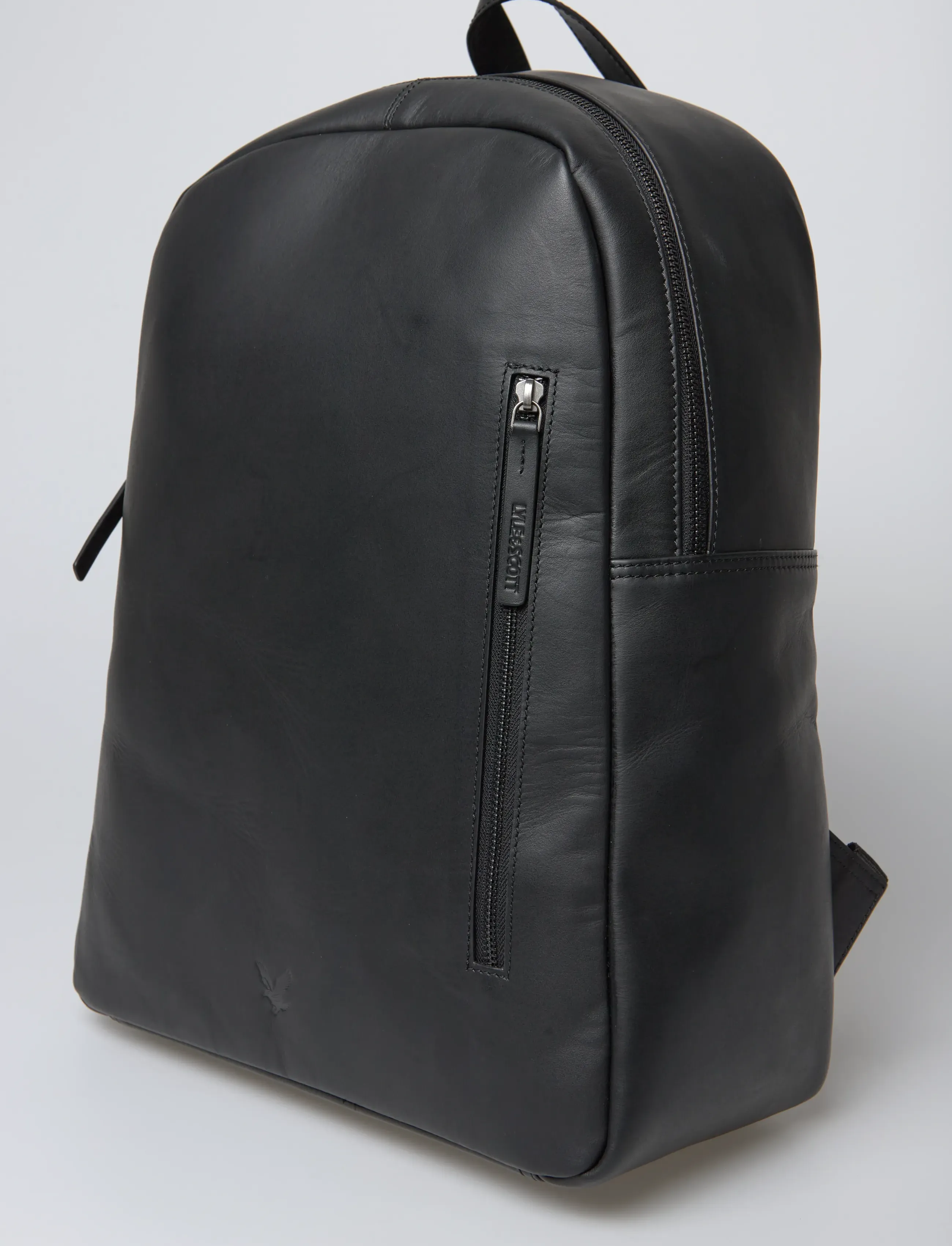 Lyle & Scott - Leather Backpack - accessoires - z865 jet black - 4
